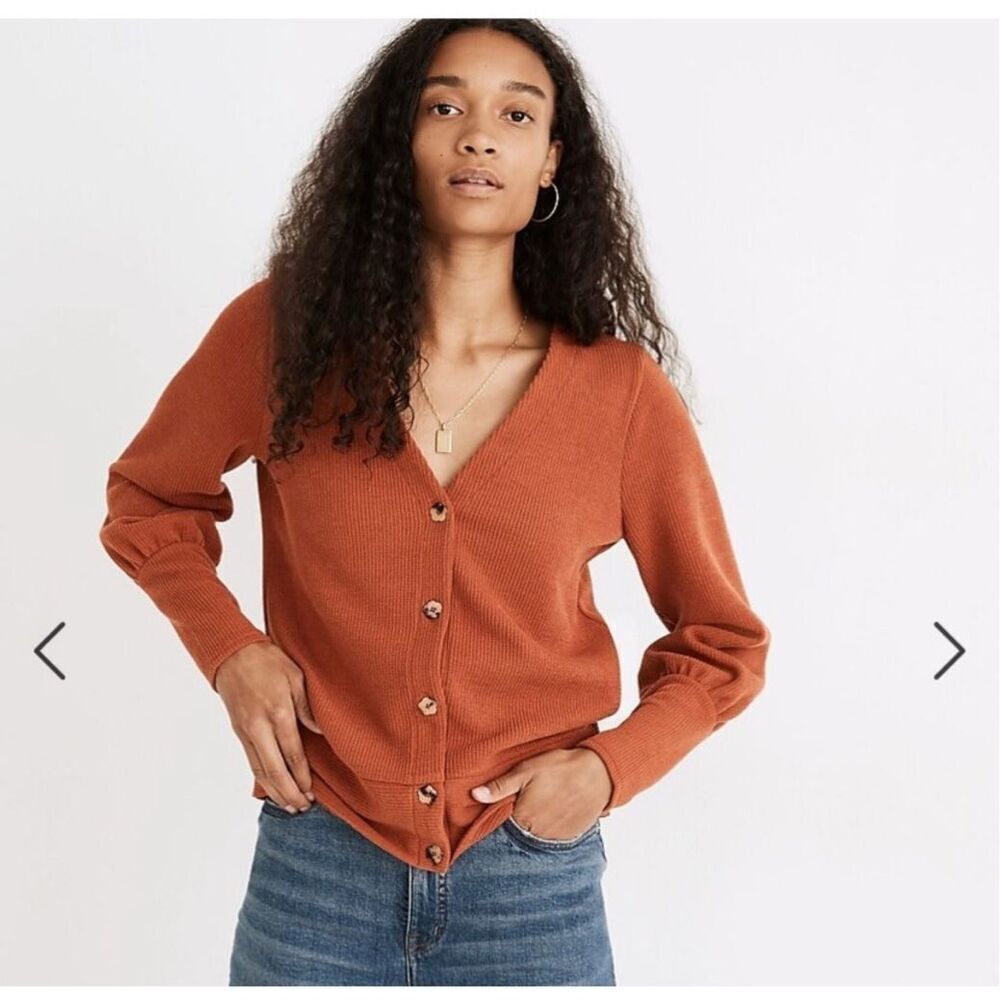 Madewell Burnt Orange Cardigan size  XS